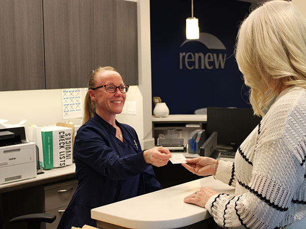 Friendly patient greeting Overland Park